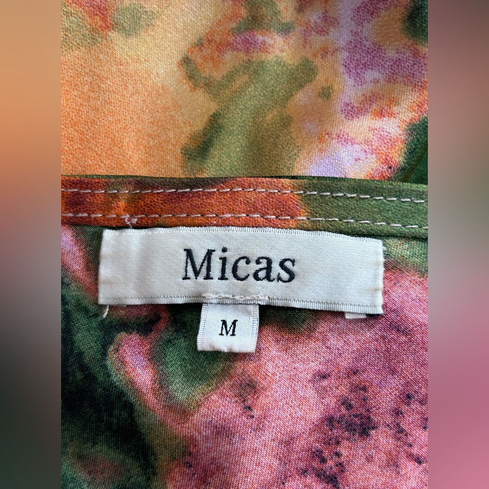 Micas Elegant Multicolor Spaghetti Strap Dress - image 2